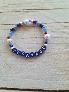 Baseball Fan Beaded Friendship Bracelet New Handmade Accessory